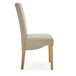 Dunelm Ethan Set Of 2 Dining Chairs Natural Boucle -Dune Room Furniture Shop 30662742 alt04