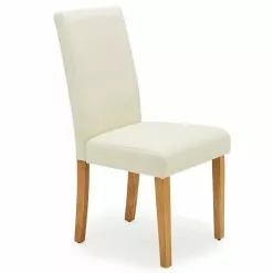 Dunelm Hugo Set Of 2 Faux Leather Cream Dining Chairs 10 Dunelm Hugo Set Of 2 Faux Leather Cream Dining Chairs -Dune Room Furniture Shop 30662752 alt02