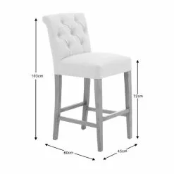 Dunelm Newbury Bar Stool Natural Linen 9 Dunelm Newbury Bar Stool Natural Linen -Dune Room Furniture Shop 30663171 alt09