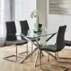Dunelm Lumia Glass Dining Table -Dune Room Furniture Shop 30666143