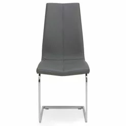 Dunelm Jamison Set Of 2 Faux Leather Grey Dining Chairs -Dune Room Furniture Shop 30668447 alt03