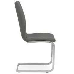 Dunelm Jamison Set Of 2 Faux Leather Grey Dining Chairs -Dune Room Furniture Shop 30668447 alt04