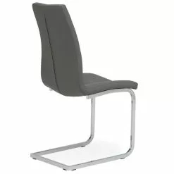 Dunelm Jamison Set Of 2 Faux Leather Grey Dining Chairs -Dune Room Furniture Shop 30668447 alt05