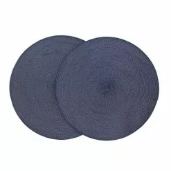Dunelm Set Of 2 Woven Round Placemats