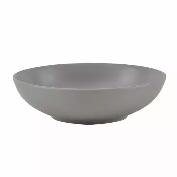 Dunelm Grey Stoneware Pasta Bowl 3 Dunelm Grey Stoneware Pasta Bowl