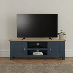 Dunelm Bromley Blue Wide TV Stand