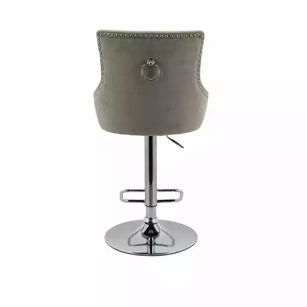 Dunelm Selena Distressed Velvet Bar Stool 6 Dunelm Selena Distressed Velvet Bar Stool - Image 4