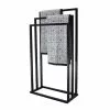 Lloyd Pascal Black 3 Rail Free Standing Towel Holder 1 Lloyd Pascal Black 3 Rail Free Standing Towel Holder -Dune Room Furniture Shop 30686262