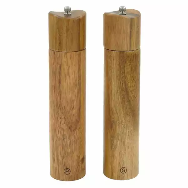 Dunelm Set Of 2 Large Acacia Salt & Pepper Mills 3 Dunelm Set Of 2 Large Acacia Salt & Pepper Mills