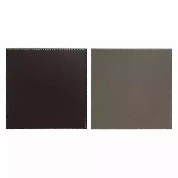 Dunelm Set Of 4 Dual Colour Faux Leather Placemats 3 Dunelm Set Of 4 Dual Colour Faux Leather Placemats