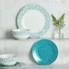 Dunelm Dottie Teal 12 Piece Dinner Set 2 Dunelm Dottie Teal 12 Piece Dinner Set -Dune Room Furniture Shop 30690000