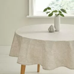 Dunelm Natural Wipe Clean Tablecloth