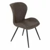 Seconique Quebec Set Of 4 Dining Chairs Brown PU Leather