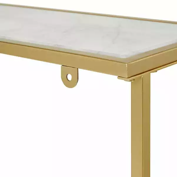 Dunelm Sullivan Gold Effect Slim Console Radiator Cover 8 Dunelm Sullivan Gold Effect Slim Console Radiator Cover - Image 6