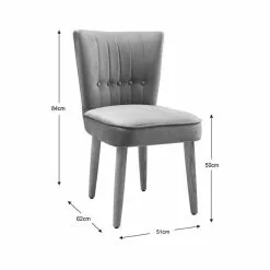 Dunelm Isla Velvet Dining Chair 13 Dunelm Isla Velvet Dining Chair -Dune Room Furniture Shop 30713369 alt09