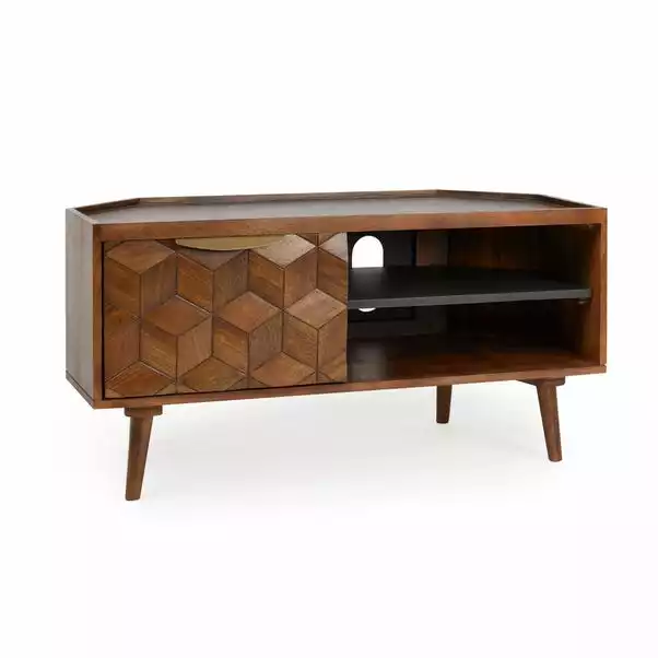 Dunelm Hex Corner TV Stand 4 Dunelm Hex Corner TV Stand - Image 2