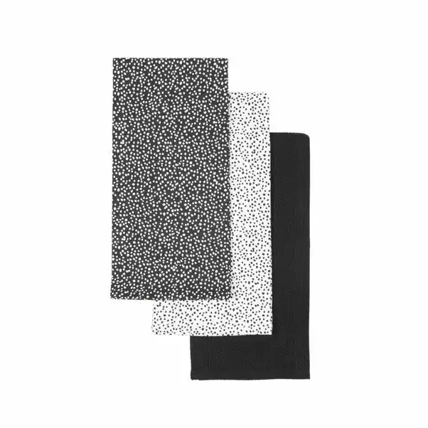 Dunelm Set Of 3 Dottie Tea Towels 3 Dunelm Set Of 3 Dottie Tea Towels