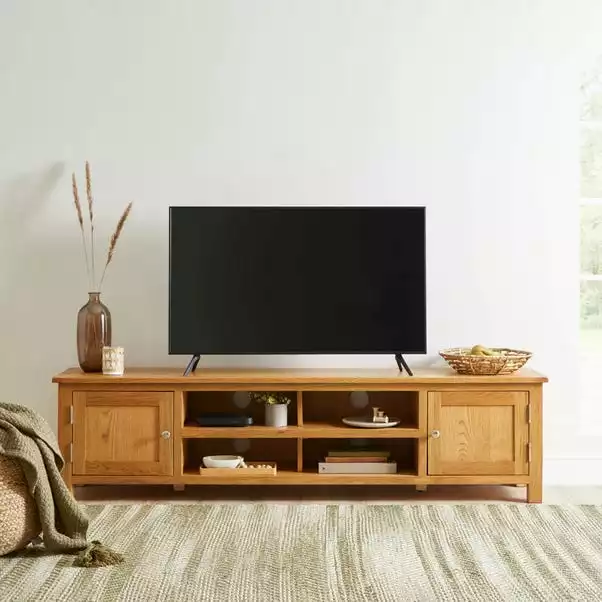 Dunelm Bromley Extra Wide Oak TV Unit 3 Dunelm Bromley Extra Wide Oak TV Unit