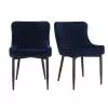 Dunelm Montreal Set Of 2 Velvet Dining Chairs