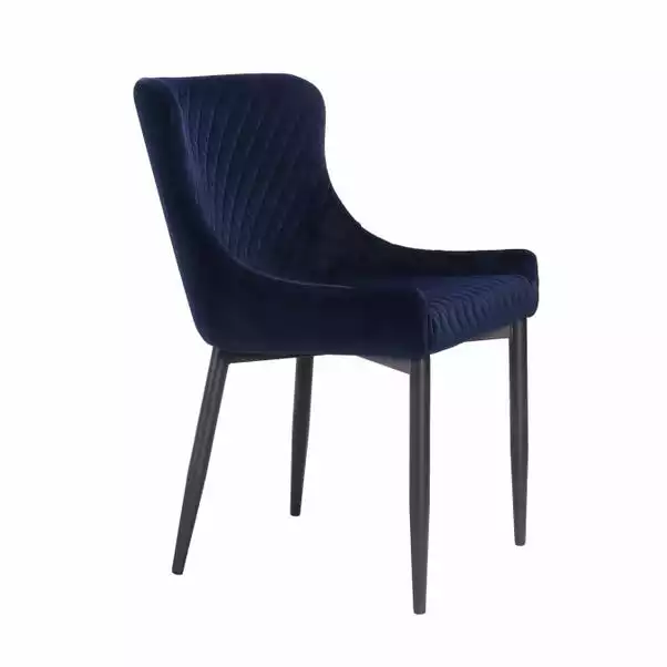 Dunelm Montreal Set Of 2 Velvet Dining Chairs 6 Dunelm Montreal Set Of 2 Velvet Dining Chairs - Image 4