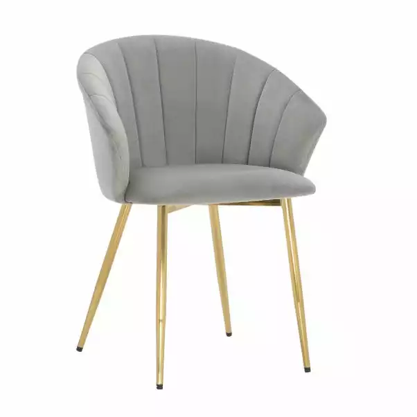 Dunelm Kendall Velvet Carver Dining Chair 4 Dunelm Kendall Velvet Carver Dining Chair - Image 2