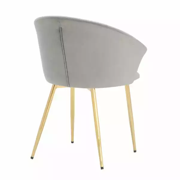 Dunelm Kendall Velvet Carver Dining Chair 6 Dunelm Kendall Velvet Carver Dining Chair - Image 4