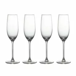 Dunelm Set Of 4 Ravello Champagne Flutes