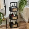 Dunelm French Cane Black Caddy 1 Dunelm French Cane Black Caddy -Dune Room Furniture Shop 30747342
