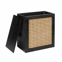 Dunelm French Cane Black Small Storage Box 8 Dunelm French Cane Black Small Storage Box -Dune Room Furniture Shop 30747346 alt01