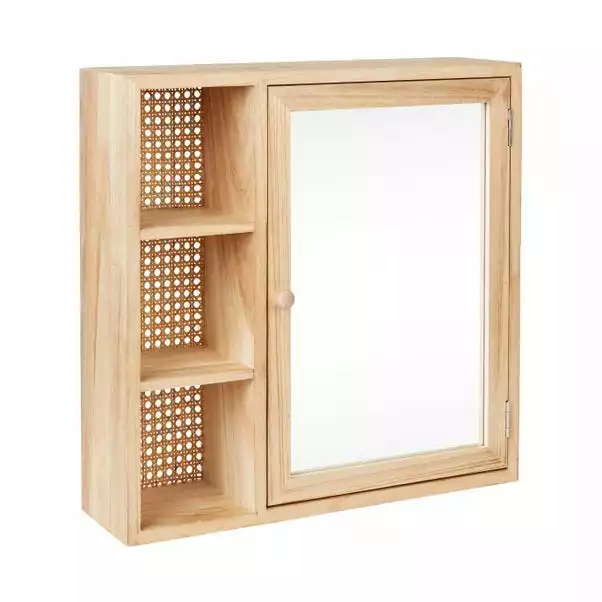 Dunelm French Cane Mirror Cabinet 5 Dunelm French Cane Mirror Cabinet - Image 3