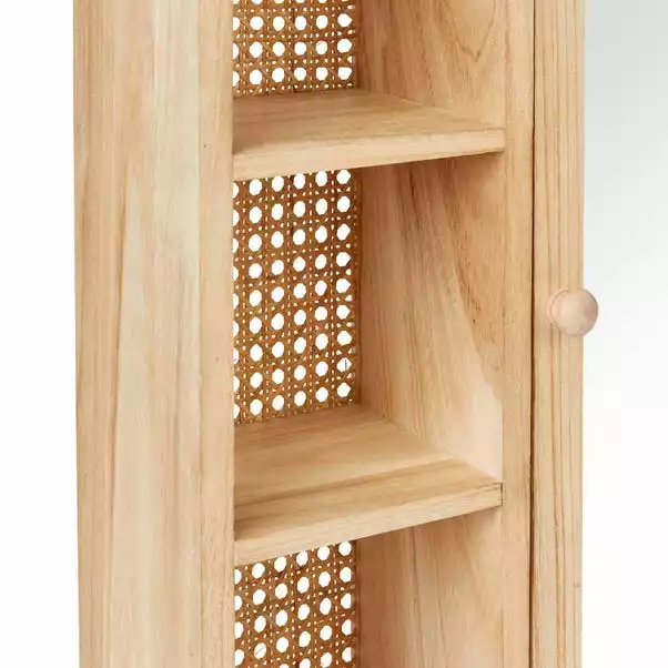 Dunelm French Cane Mirror Cabinet 6 Dunelm French Cane Mirror Cabinet - Image 4