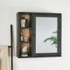 Dunelm French Cane Black Mirror Cabinet -Dune Room Furniture Shop 30747349