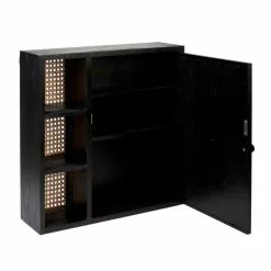 Dunelm French Cane Black Mirror Cabinet -Dune Room Furniture Shop 30747349 alt04