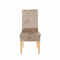 Dunelm Crushed Velvet Dining Chair Cover -Dune Room Furniture Shop 30747372 alt01
