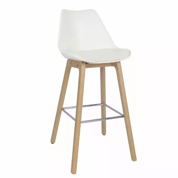 Dunelm Erik Bar Stool With White Back 5 Dunelm Erik Bar Stool With White Back - Image 3