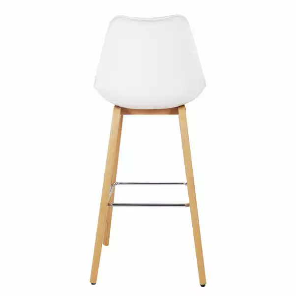 Dunelm Erik Bar Stool With White Back 8 Dunelm Erik Bar Stool With White Back - Image 6