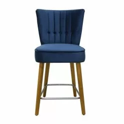 Dunelm Isla Velvet Bar Stool -Dune Room Furniture Shop 30748290 alt03