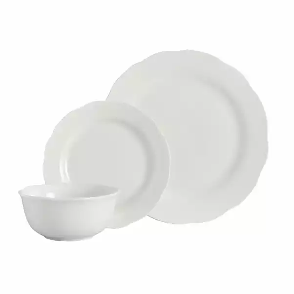Dunelm Scalloped Edge 12 Piece Dinner Set 4 Dunelm Scalloped Edge 12 Piece Dinner Set - Image 2