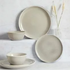 Dunelm Amalfi 12 Piece Dinner Set Grey