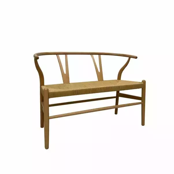 Dunelm Lara Wishbone Bench Seat 3 Dunelm Lara Wishbone Bench Seat