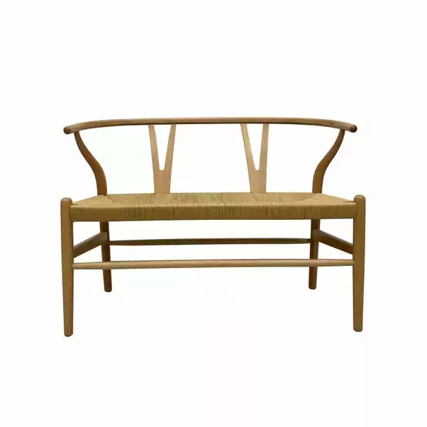 Dunelm Lara Wishbone Bench Seat 4 Dunelm Lara Wishbone Bench Seat - Image 2