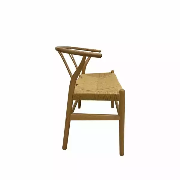 Dunelm Lara Wishbone Bench Seat 5 Dunelm Lara Wishbone Bench Seat - Image 3