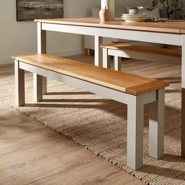 Dunelm Clifford Large Dining Bench Set 4 Dunelm Clifford Large Dining Bench Set - Image 2