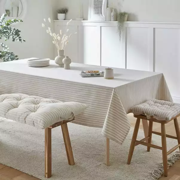 Dunelm Linford Stripe Tablecloth 3 Dunelm Linford Stripe Tablecloth