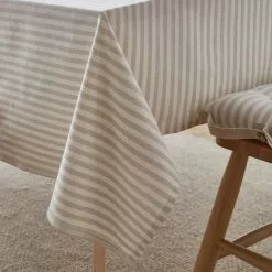 Dunelm Linford Stripe Tablecloth 7 Dunelm Linford Stripe Tablecloth -Dune Room Furniture Shop 30755204 alt01