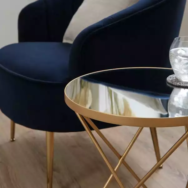 Dunelm Zoey Mirror Top Side Table 4 Dunelm Zoey Mirror Top Side Table - Image 2