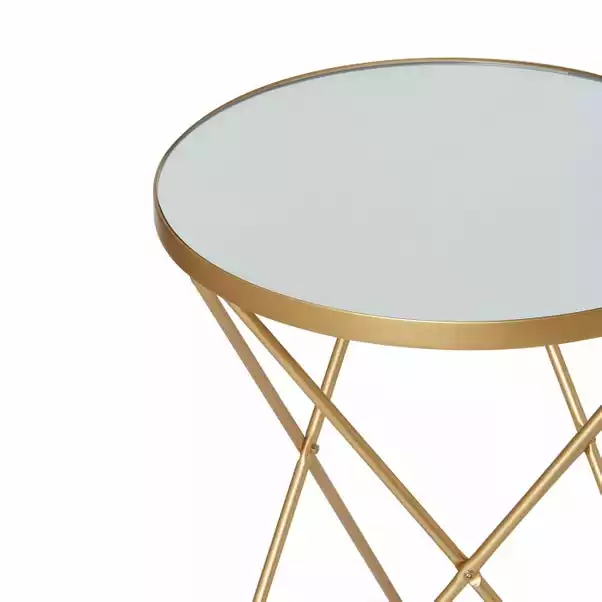 Dunelm Zoey Mirror Top Side Table 6 Dunelm Zoey Mirror Top Side Table - Image 4