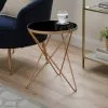 Dunelm Zoey Black Top Gold Effect Side Table 2 Dunelm Zoey Black Top Gold Effect Side Table -Dune Room Furniture Shop 30756925