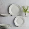 Dunelm White Rim 12 Piece Dinner Set 2 Dunelm White Rim 12 Piece Dinner Set -Dune Room Furniture Shop 30757879