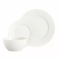 Dunelm Linear Embossed 12 Piece Dinner Set 5 Dunelm Linear Embossed 12 Piece Dinner Set -Dune Room Furniture Shop 30762586 alt01